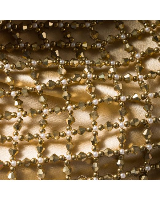 Miu Miu Natural Ivy Beaded Duchesse Bag