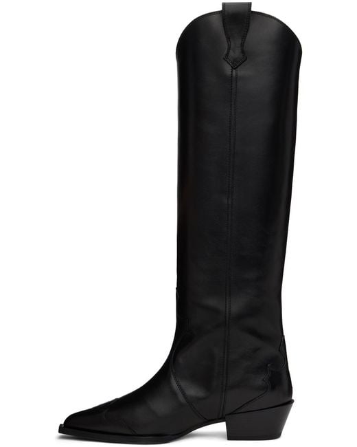 Aeyde Black Aruna Riding Boots