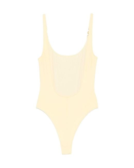 Versace Natural Medusa-Hardware Swimsuit