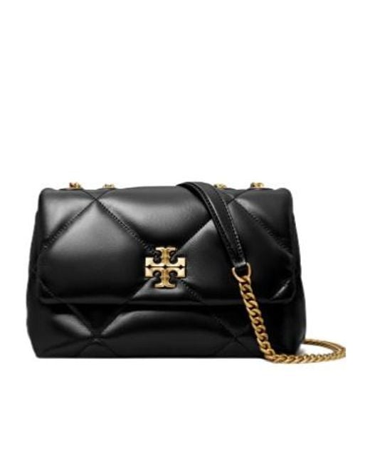 Tory Burch Black Kira Diamond Quilted Shoulder Bag