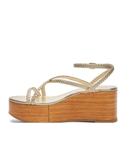 Stuart Weitzman Multicolor Wovette Wedge Sandals