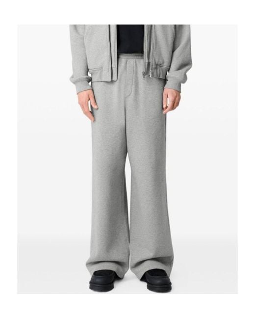 Axel Arigato Gray Trey Wide-Leg Track Pants for men