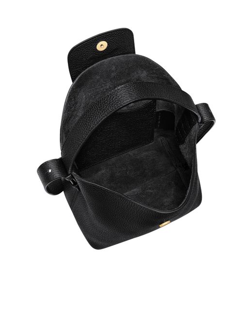 Longchamp Black Snap-Closure Shoulder Bag