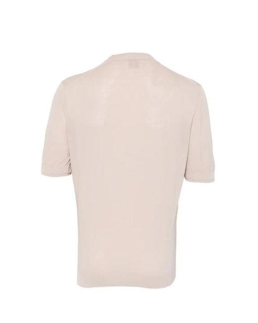 Eleventy White Round-Neck T-Shirt for men