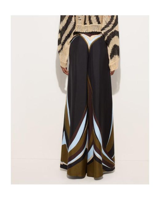 Emilio Pucci Blue Wide Trousers