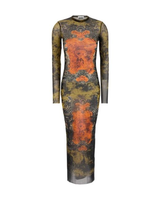 Jean Paul Gaultier Red The Long Fire Dress