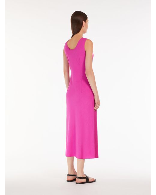 Max Mara Pink Sleeveless Medium Length Dress