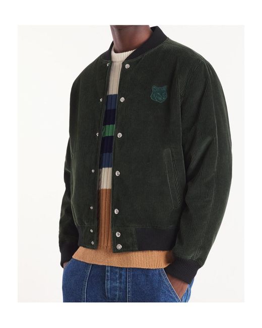 Maison Kitsuné Black Long-Sleeved Casual Jacket for men