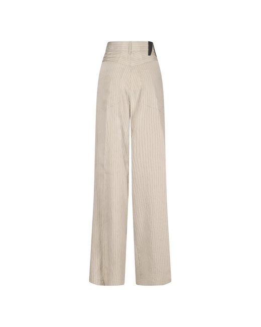 DARKPARK White Pinstriped Trousers