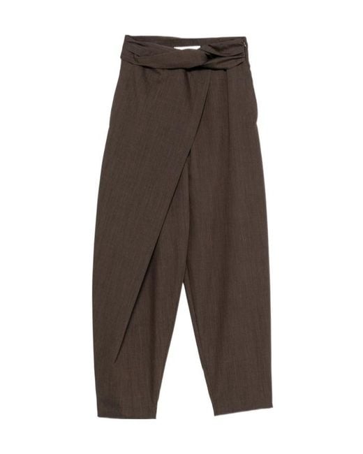 Rohe Brown Wide-Leg Casual Pants