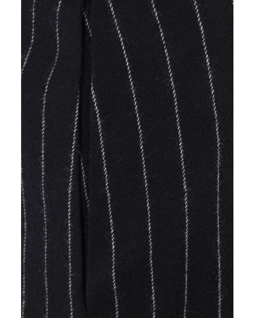 McQueen Blue High-Waisted Pleated Pants