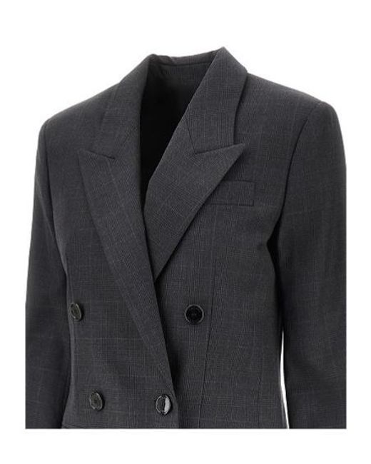 Isabel Marant Black Double-Breasted Tailored Jacket