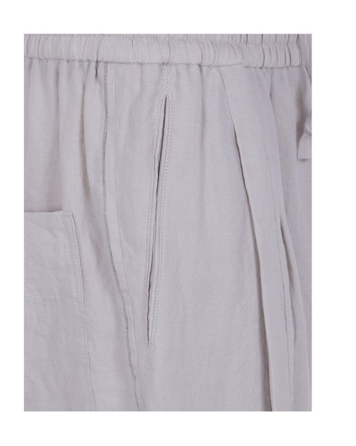 Ziggy Chen Gray Drawstring Trousers for men