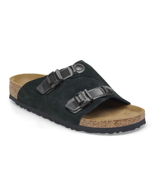 Birkenstock Black Zürich Tech Buckle Detailed Sandals for men