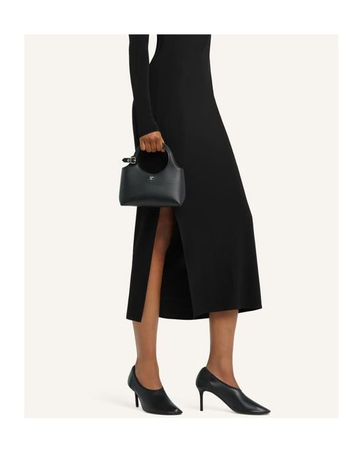 Courreges Black Courrèges Mini Holy Day Zipped Tote Bag