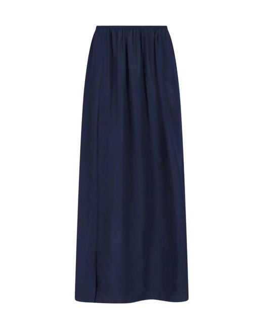 Frankie Shop Blue Elastic-Waist Skirt