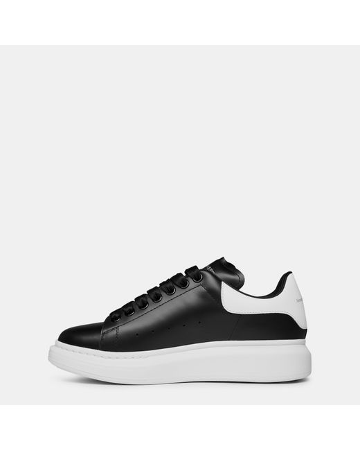 McQueen Black Thick-Soled Sports Shoes