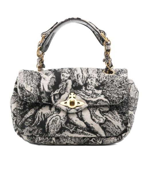 Vivienne Westwood Metallic Flap Shoulder Bag