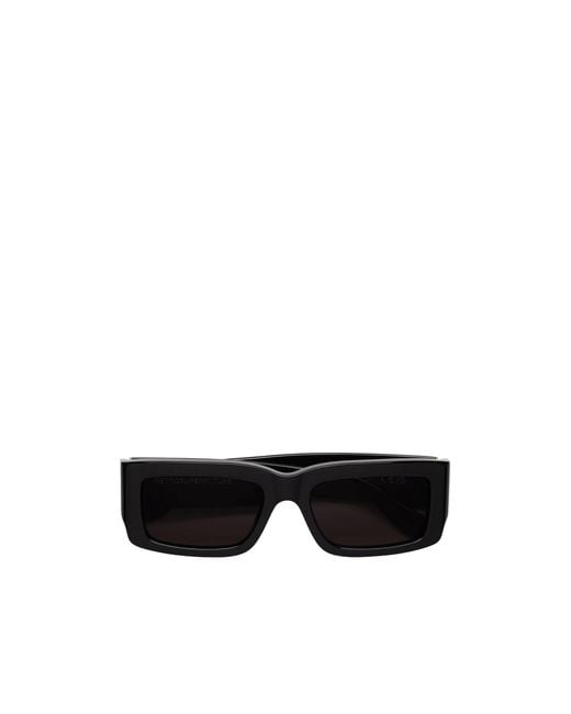 Retrosuperfuture Black Rectangle Sunglasses for men