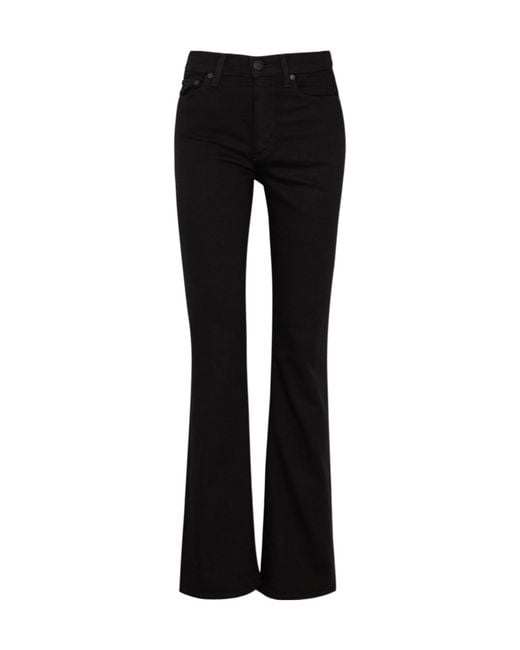 Rag & Bone Black Peyton Bootcut Jeans