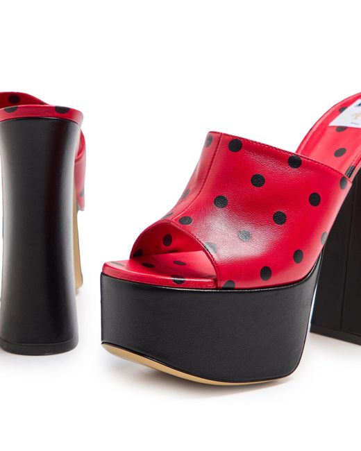 Moschino Red Simple High Heels