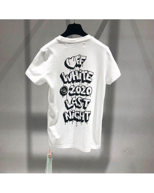 Off-White c/o Virgil Abloh White Letter Printed T-Shirt