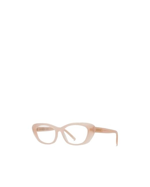Givenchy White Full-Rimmed Plano Lenses