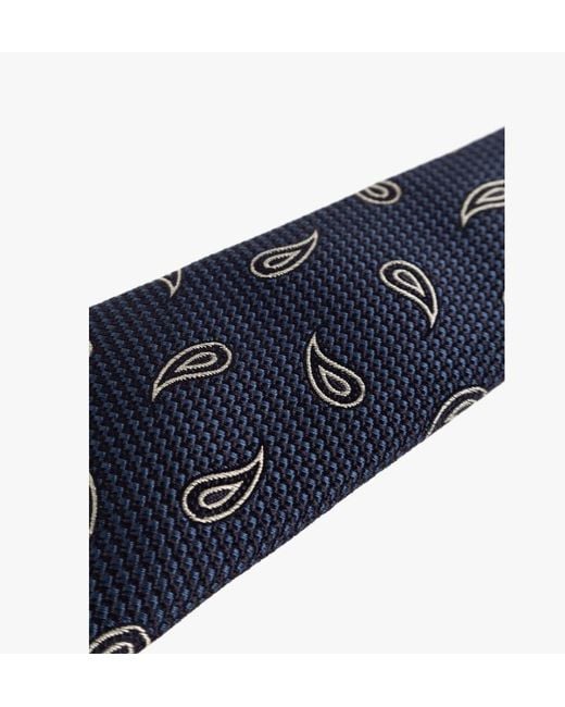 Etro Blue Paisley Pattern Tie for men