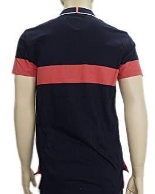 Emporio Armani Blue Logo Details Polo Shirt for men
