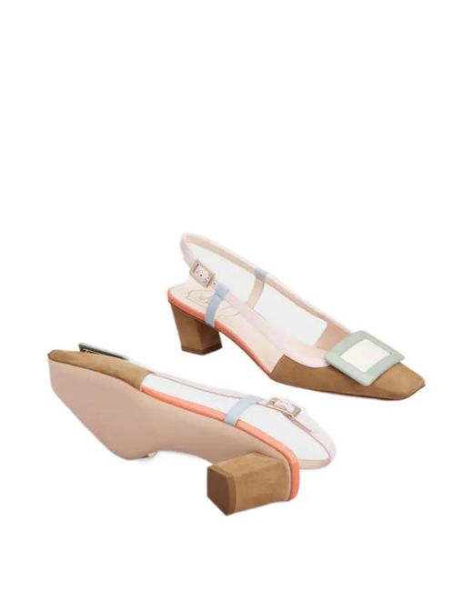 Roger Vivier Multicolor Belle Vivier Slingback Heeled Pumps