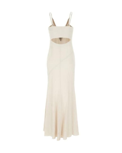 Isabel Marant White Kapri Cut-Out Detailed Midi Sleeveless Dress