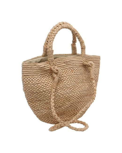 IBELIV Metallic Arona Woven Tote Bag