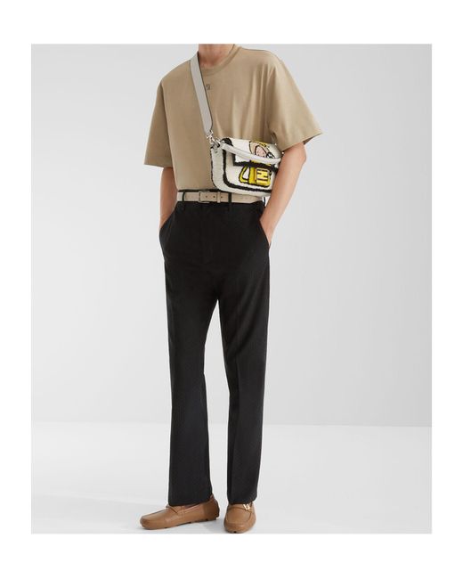 Fendi Black Tailored High-Waist Pants for men