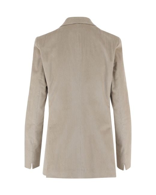 Lardini Gray Double-Breasted Blazer