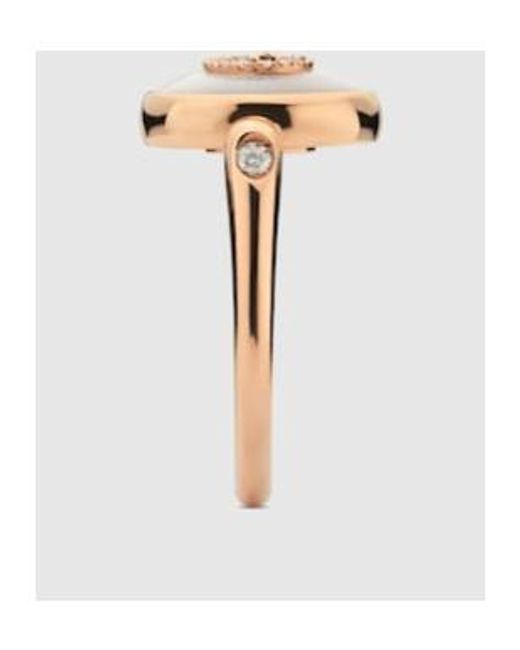 Gucci Metallic Interlocking 18K Diamond Ring