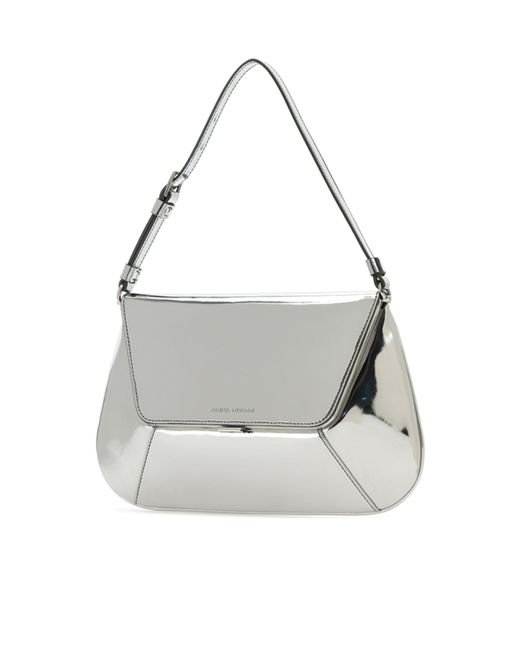 AMINA MUADDI Gray Top Handle Handbag
