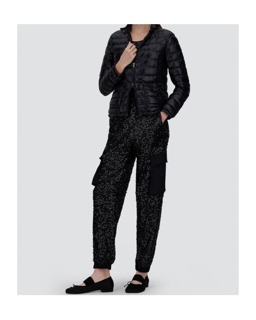 Herno Black Quilted Down Jacket With Raised Collar