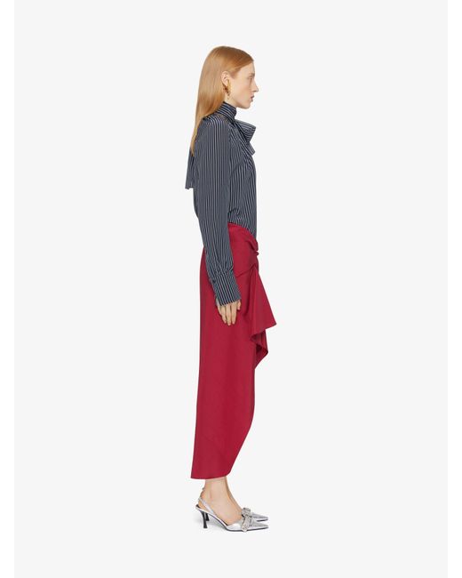 Givenchy Blue Polka Dots Printed Blouse