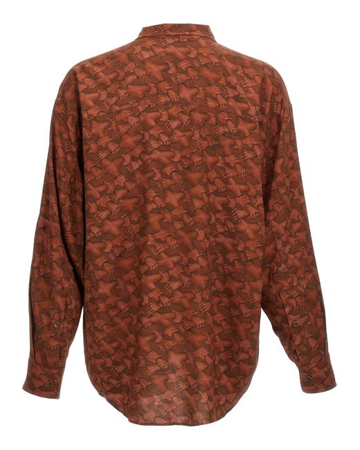 Magliano Brown People's Hand Long Sleeved Shirt for men
