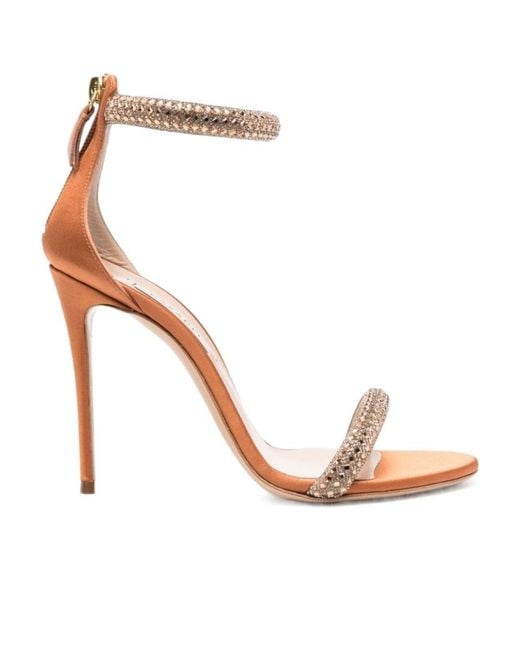 Casadei White Scarlet Stratosphere Embellished Open Toe Sandals
