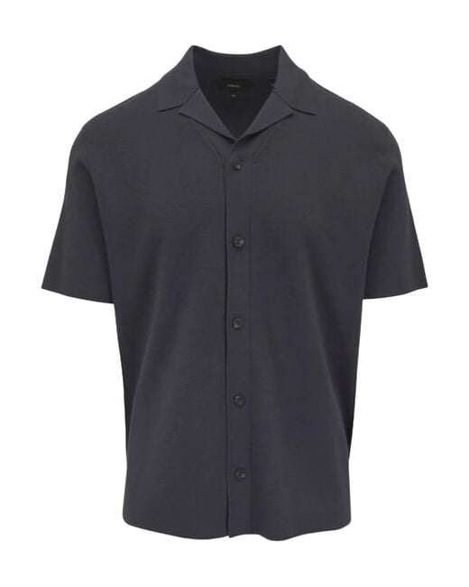 Vince Black Short-Sleeved Shirt for men
