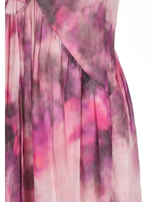 Isabel Marant Pink Isabel Marant Étoile Sleeveless Floral Printed Dress