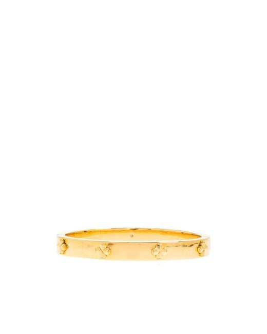 Kate Spade Metallic Clover-Embellished Bangle Bracelet