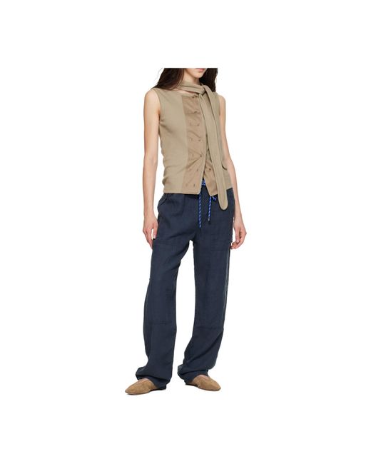 Rag & Bone Blue Elastic Waist Casual Pants