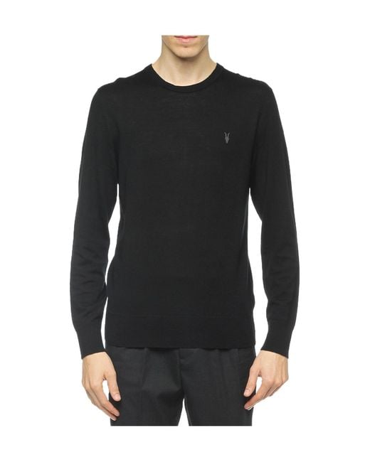 AllSaints Black Signature Embroidered Knitwear for men
