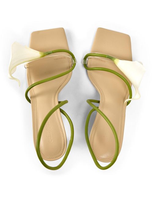 Cult Gaia Metallic Simple High-Heeled Sandals