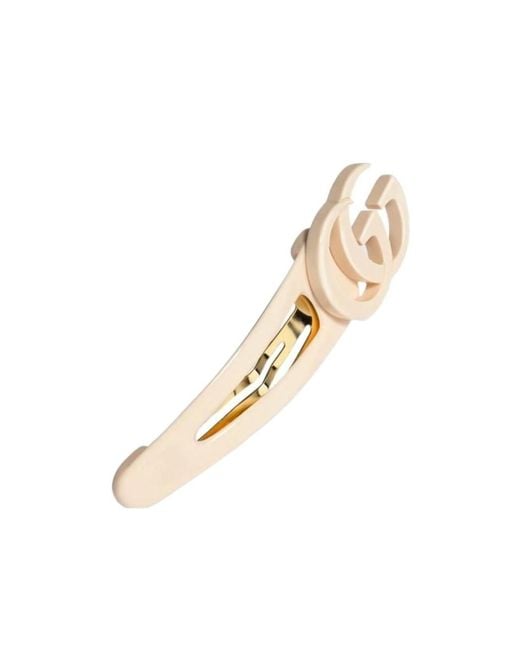 Gucci Metallic Hair Clip With Double G