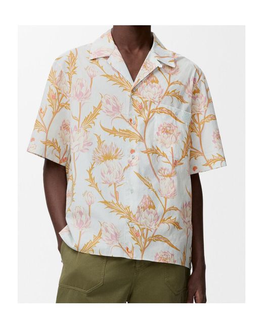 Loewe White Short Sleeve Shirt for men