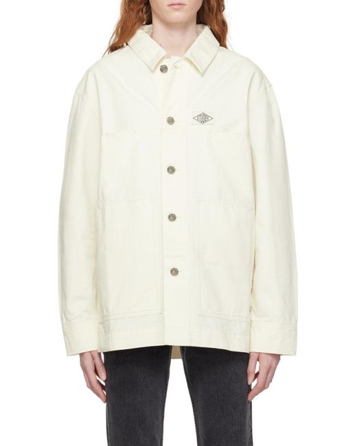 Etudes Studio White Études Studio Logo Patch Shirt Jacket for men