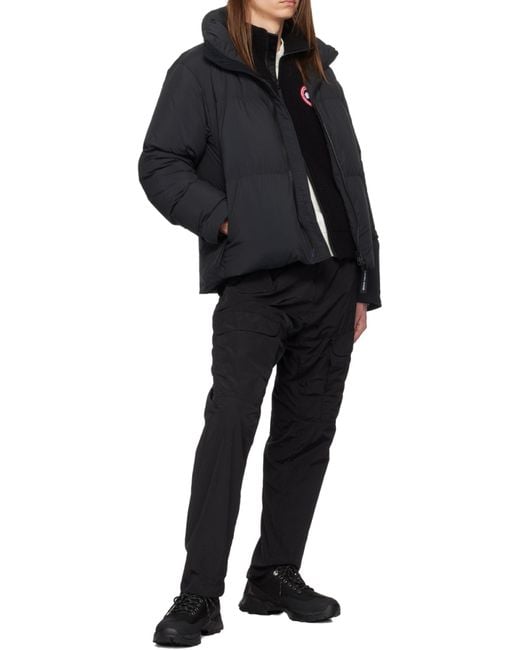 Canada Goose Black Mersey Logo Patch Gilet for men